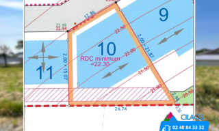 Terrain  415 m² à vendre à Ambon (56190)