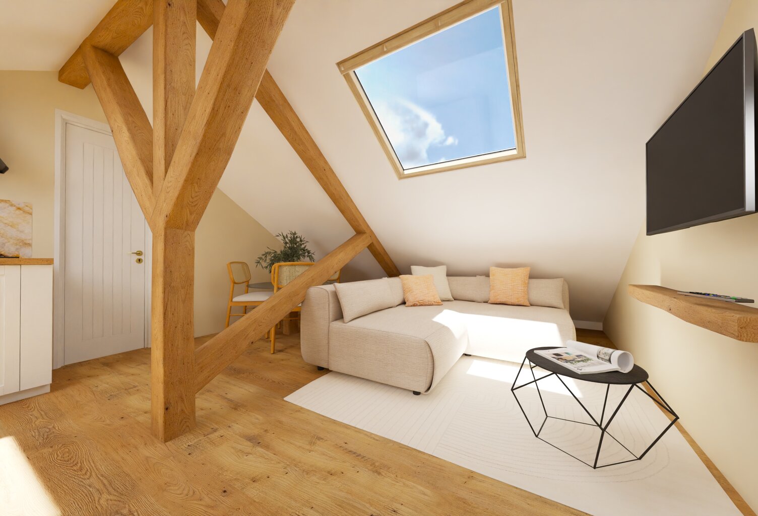Appartement T2bis sous les toits | Entièrement rénové — photo 1