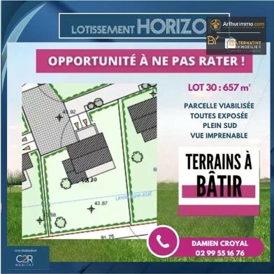 Terrain  173000 €