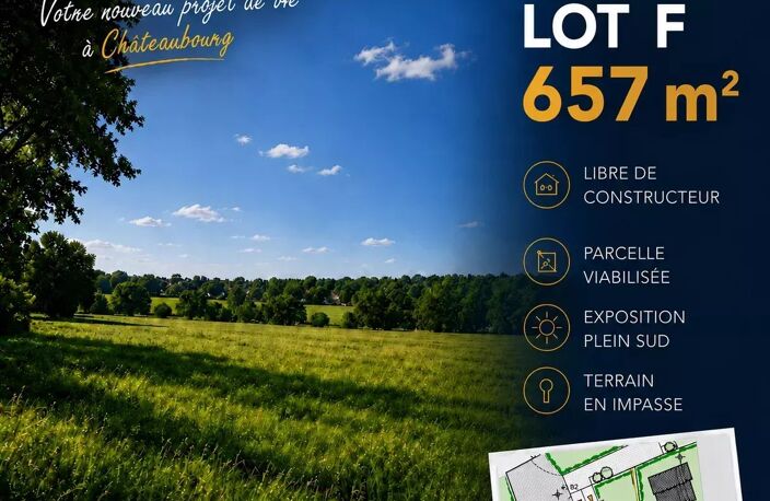 Terrain à bâtir, CHATEAUBOURG, 657 m², libre de constructeur — photo 2