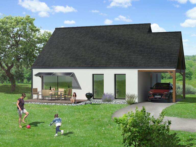 Projet de construction d'une maison 89.33 m² avec terrain à RYES (14) — photo 1