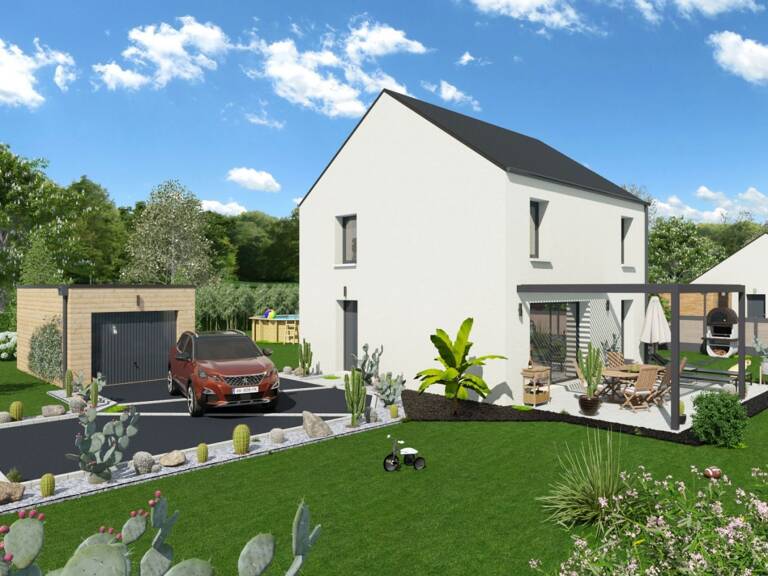 Projet de construction d'une maison 92.62 m² avec terrain à BRETTEVILLE-L'ORGUEILLEUSE (14) — photo 1