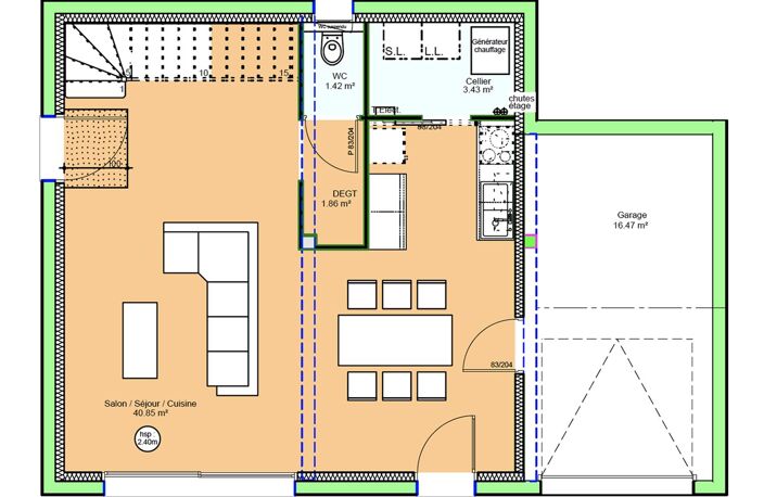 Projet de construction d'une maison 92.62 m² avec terrain à VILLERS-BOCAGE (14) — photo 4