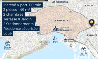 Appartement 3 Pièces 49 m² à vendre à Sanary-sur-Mer (83110)