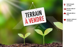 Terrain  400 m² à vendre à Saint-Joseph (97480)