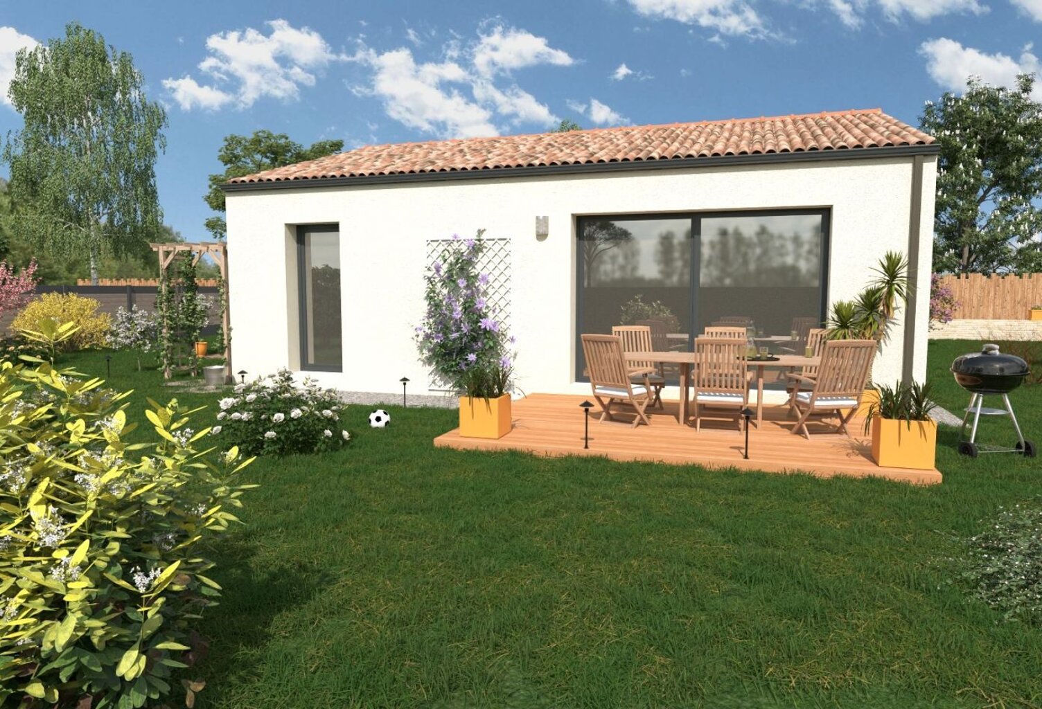 Projet de construction d'une maison 60 m² avec terrain à MONTAMISE (86) — photo 1