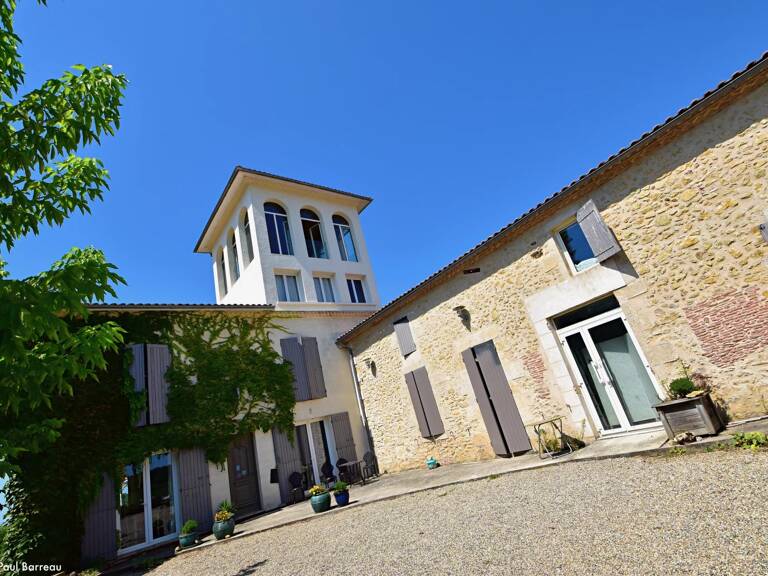 CHATEAU VITICOLE, BORDEAUX, SAUTERNES,  VUE PANORAMIQUE UNIQUE — photo 1