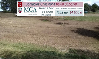 Terrain  1998 m² à vendre à Thiviers (24800)