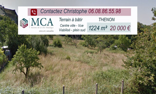 Terrain  1224 m² à vendre à Thenon (24210)