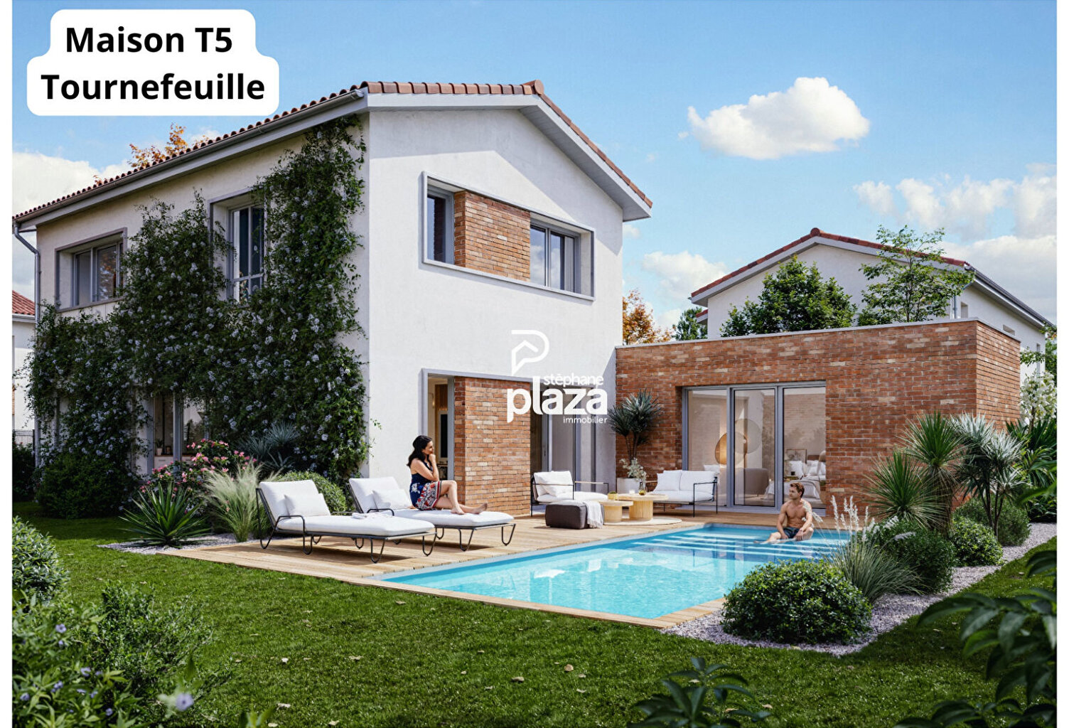Plaza Immobilier - Maison T5 de 115.89 avec Garage et Jardin - PRIX DIRECT PROMOTEUR — photo 1
