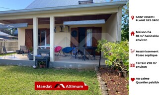 Maison 4 Pièces 81 m² à vendre à Saint-Joseph (97480)