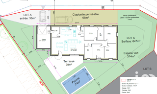 Terrain  650 m² à vendre à Bédarrides (84370)