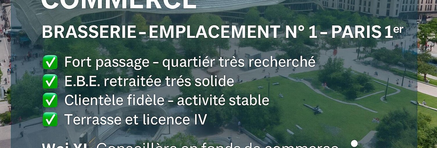 Commerce  320 m² à vendre à Paris 1 (75001)
