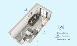 Appartement 1 Pièce 18 m² à vendre à Roubaix (59100)
