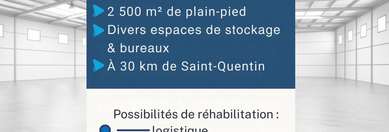 Bureau 1 Pièce 2500 m² à vendre à Mennevret (02630)