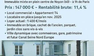 Immeuble  152 m² à vendre à Noyon (60400)