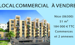 Commerce  51 m² à vendre à Nice (06300)