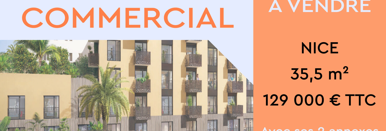 Commerce  51 m² à vendre à Nice (06300)