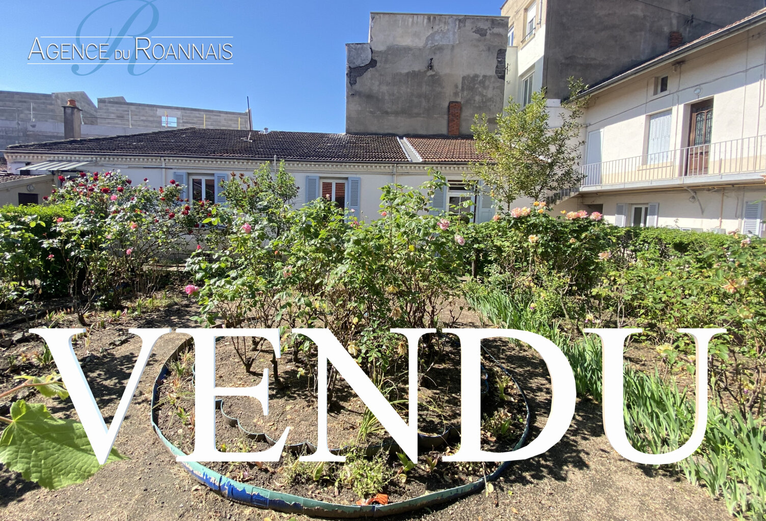 Roanne Mulsant, proche gare, Maison de ville avec jardin à r — photo 1