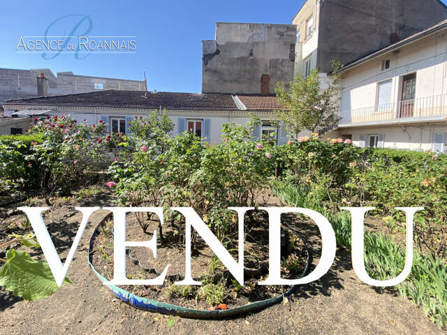 Roanne Mulsant, proche gare, Maison de ville avec jardin à r — photo du bien