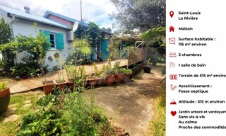 Maison 4 Pièces 116 m² à louer à Saint-Louis (97421)