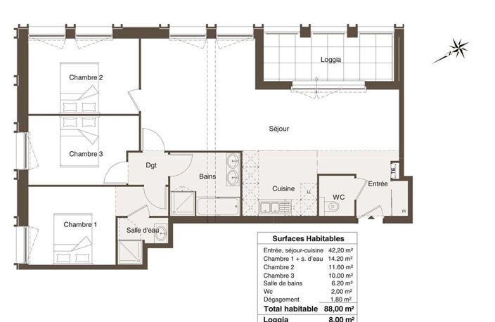 T4 - 88m ² — photo 4