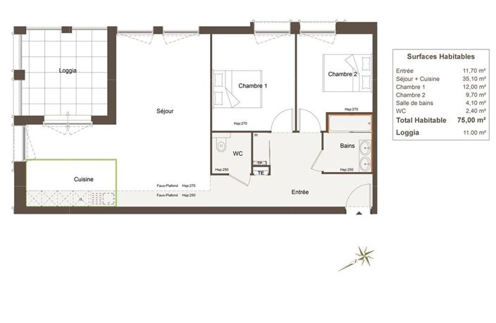 T3 - 75m ² — photo 4