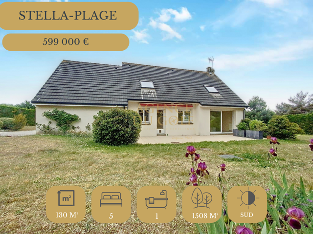 SECTEUR RESIDENTIEL DE STELLA PLAGE VILLA 5 CH DOUBLE GARAGE — photo du bien