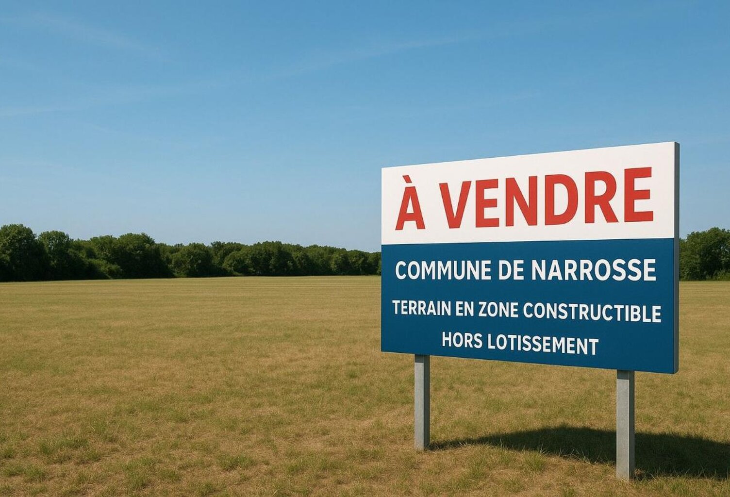 Terrain à vendre à Narrosse (40180) – 545 m² – Hors lotissement – Terrain constructible dans les Landes — photo 1