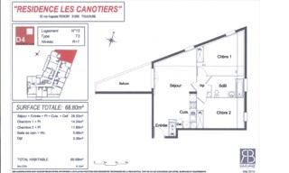 Appartement 3 Pièces 60 m² à louer à Toulouse (31200)