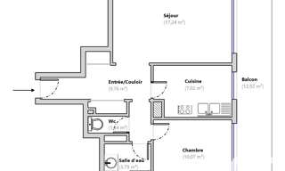 Appartement 2 Pièces 49 m² à vendre à Cagnes-sur-Mer (06800)