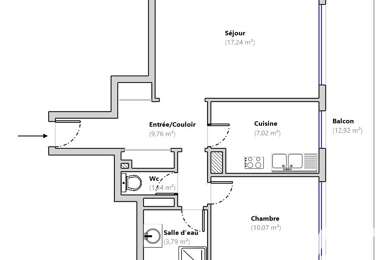 Appartement 2 pièces 330000 €