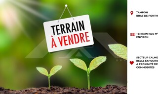 Terrain  1030 m² à vendre à Le Tampon (97430)