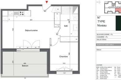 Appartement 2 pièces 278000 €