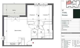 Appartement 3 Pièces 69 m² à vendre à Mérignac (33700)