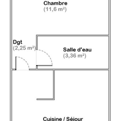 Appartement 2 pièces 163500 €