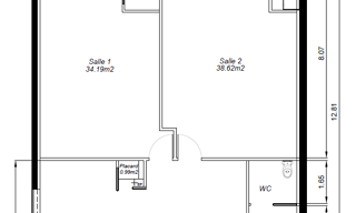 Commerce  120 m² à louer à Angers (49100)