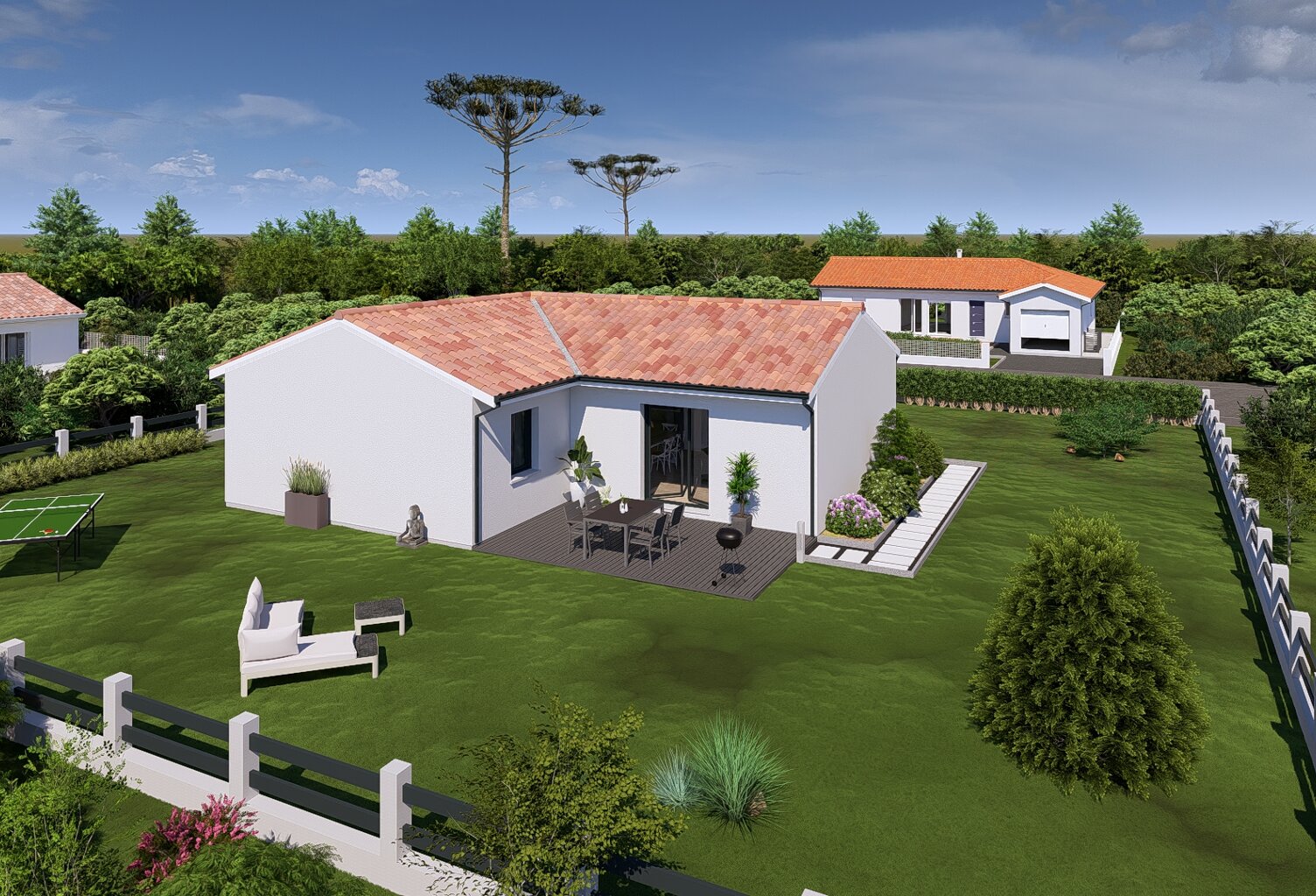 Dax Maison en L 3 chambres évolutive  — photo 1