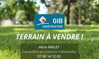 Terrain 825 m² à construire La Brède (33650)