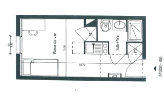Appartement 1 Pièce 18 m² à vendre à Villeurbanne (69100)