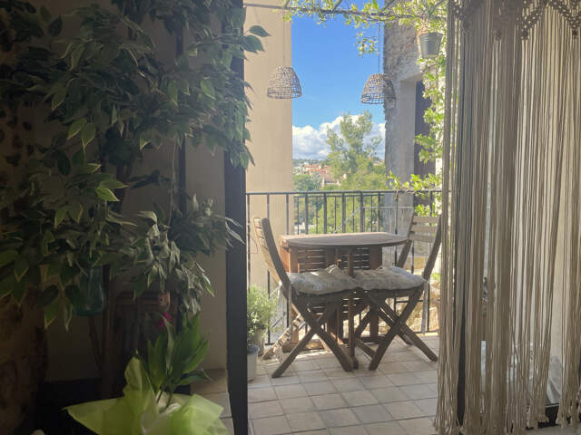 Haut de Cagnes maison terrasse - vues mer — photo du bien