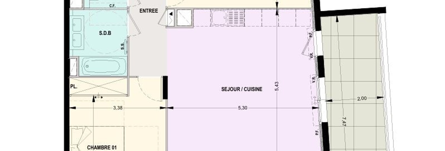 Appartement 3 Pièces 69 m² à vendre à Le Cannet (06110)