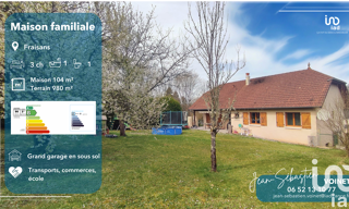 Maison 5 Pièces 104 m² à vendre à Fraisans (39700)