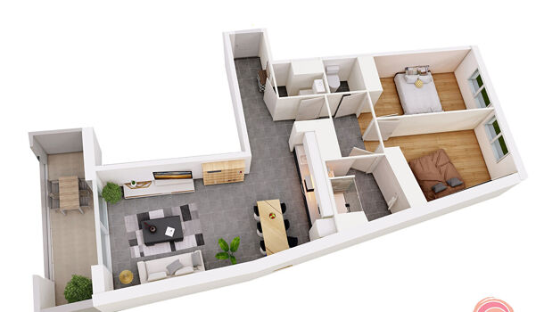 Appartement 2 pièces  à vendre Rodez 12000