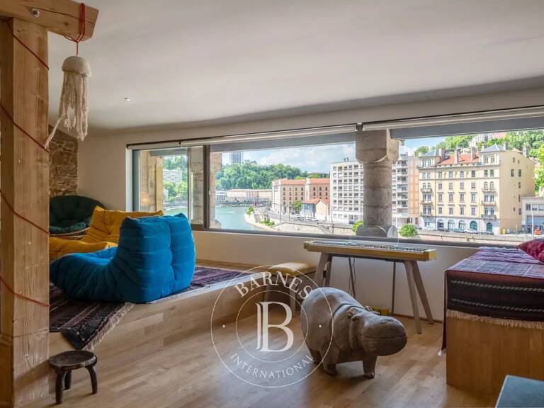 LYON 5 - Quai de Saône - Appartement de 122 m² rénové - Duplex -  2 chambres - Vue Saône et Croix-Rousse — photo 1