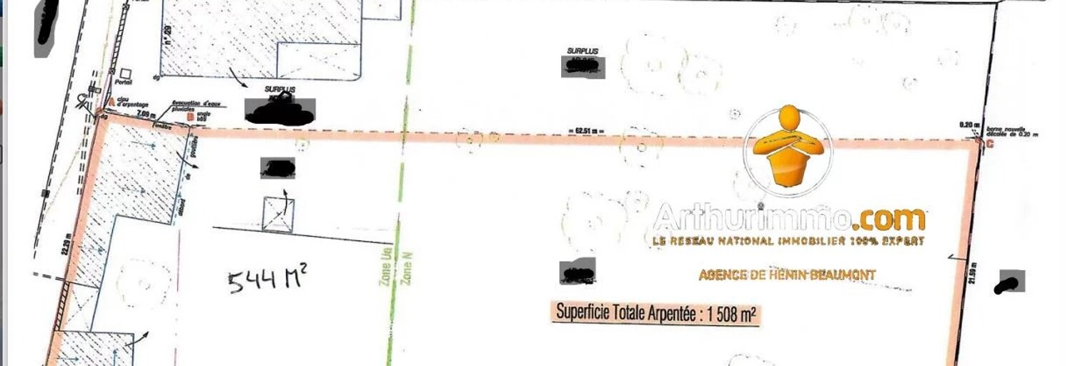 Terrain  1508 m² à vendre à Givenchy-en-Gohelle (62580)