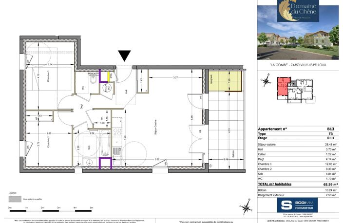 Appartement T3 - VILLY LE PELLOUX — photo 3
