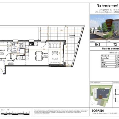 Appartement 2 pièces 228000 €