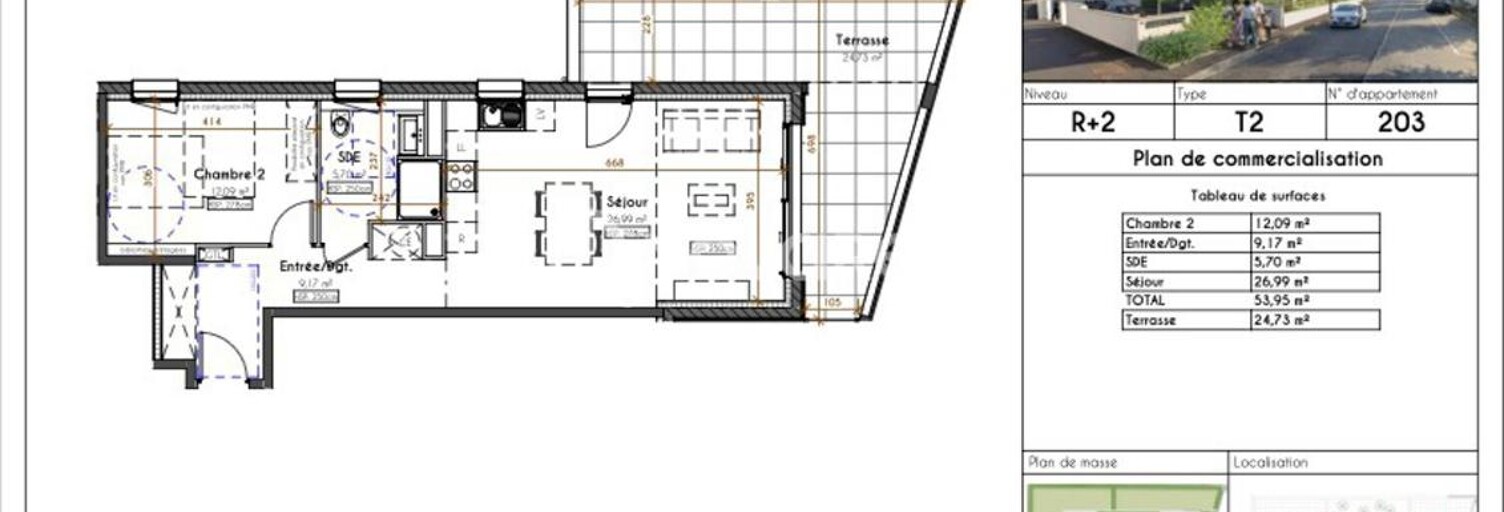 Appartement 2 Pièces 53 m² à vendre à Pau (64000)