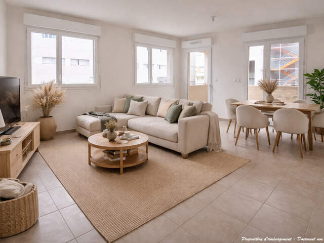 APPARTEMENT T3 DE 65 M² AVEC TERRASSE ET PARKING — photo du bien